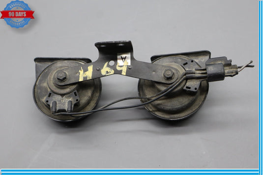 14-24 Jaguar X152 F-Type Horn Alarm Signal Pair Set W/ Bracket Black Oem