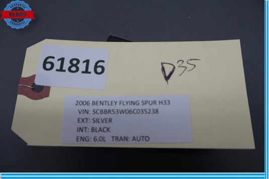 06-12 Bentley Continental GT Relay Module for Radio Transceiver 3B0035731 Oem