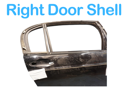 06-12 Bentley Continental Rear Right Passenger Side Door Shell Panel Black OEM