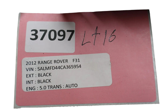 10-12 Land Rover Range Rover Trunk Lid Tailgate Scuff Cover Panel Trim Oem