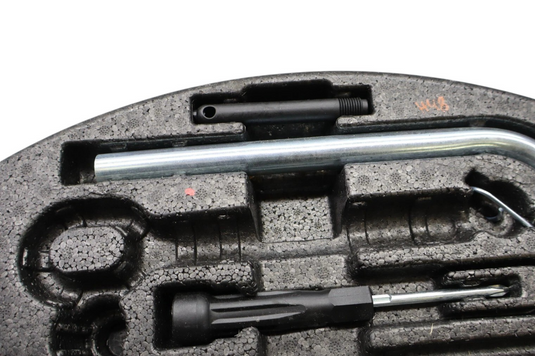 11-18 Audi A8 A8 Quattro Rear Trunk Spare Wheel Tool Kit Jack Holder Box Oem