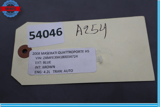 03-13 Maserati Quattroporte M139 Sunroof Control Switch Trim 198033 Oem