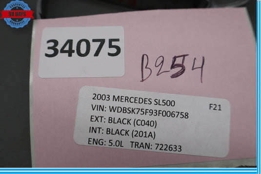 03-08 Mercedes R230 SL500 Gear Stick Selector Metal Trim Surround Oem