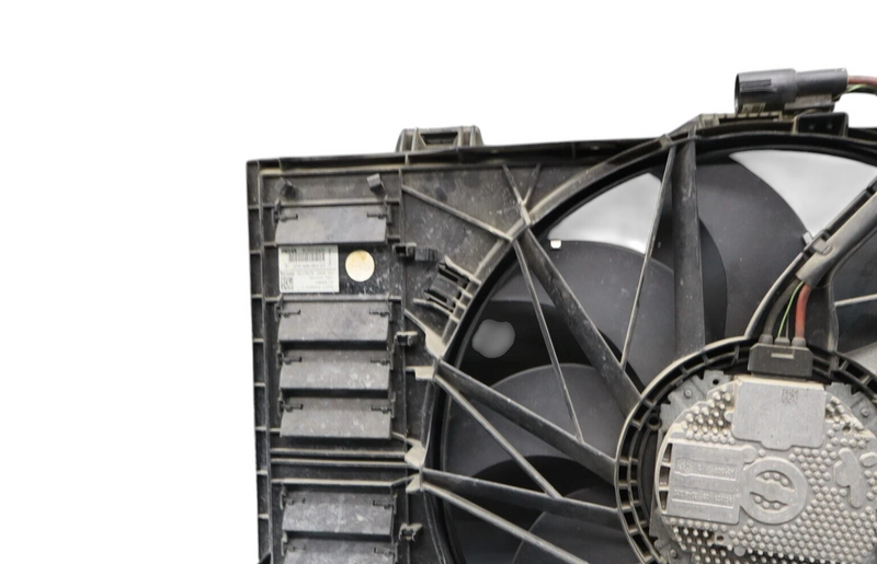 Load image into Gallery viewer, 10-16 Porsche Panamera Engine Radiator Cooling Fan W/ Motor Assembly Black OEM
