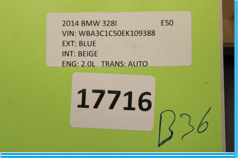 Load image into Gallery viewer, 13-16 BMW F30 328i 335i Rear Center Console Vent Bezel Trim Cover Panel Oem
