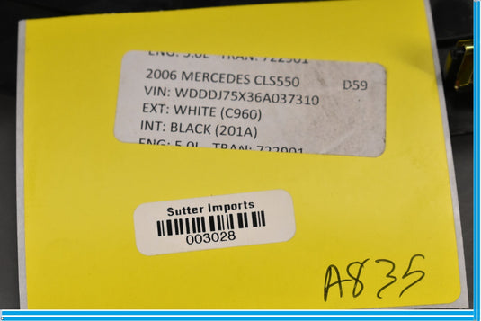 06-11 Mercedes CLS550 CLS500 W219 Right Dashboard Dash Panel Trim Cover Gray Oem