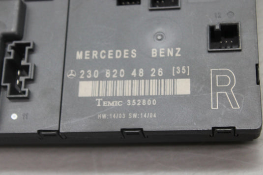 03-12 Mercedes R230 SL500 SL550 Front Right Door Control Module A2308204826 Oem