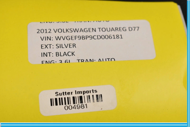 Load image into Gallery viewer, 11-18 Volkswagen VW Touareg Front Right Side Top Upper Seat Backrest Cushion OEM
