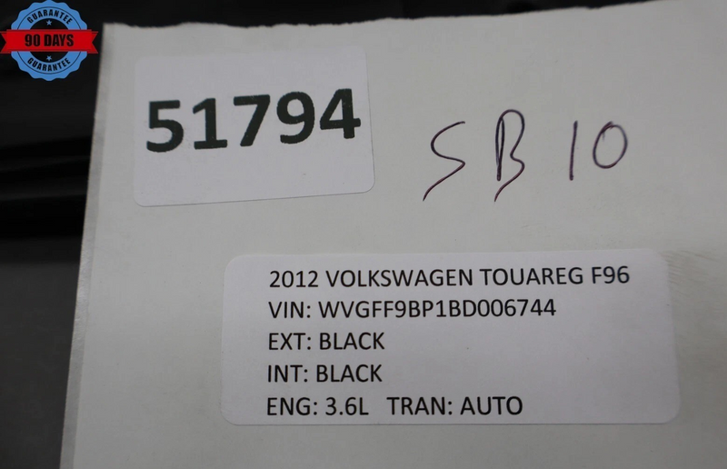 Load image into Gallery viewer, 11-17 Volkswagen VW Touareg Front Right Side Seat Panel Trim Cover Black Oem
