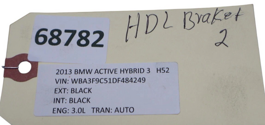 12-18 BMW 328i Active Hybrid 3 Front Left Radiator Headlight Mount Bracket Oem