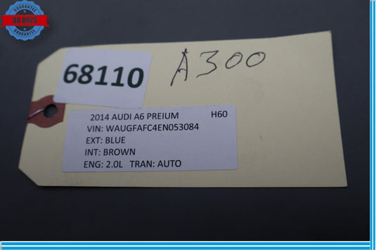 12-18 Audi A6 Front Right Passenger Side Door Trim Cover Panel Black Oem