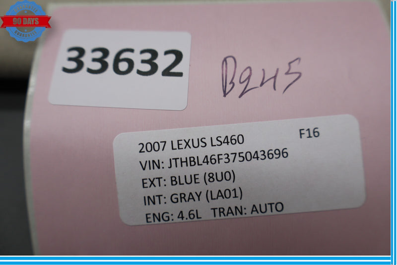 Load image into Gallery viewer, 07-09 Lexus LS460 LS460L Front Left Driver Side Side Sun Visor Sunvisor Oem
