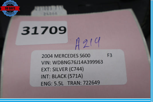 03-06 Mercedes S600 W220 Left Dashboard Dash Board Trim Cover Vent Oem
