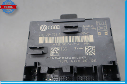 11-12 Audi A8 Quattro Rear Left Driver Side Door Control Module 4H0959795A Oem
