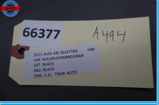 11-14 Audi A8 Quattro Rear Right Side Tail Light Lower Inner Trim Cover Oem