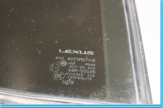 07-17 Lexus LS460 Rear Right Passenger Door Corner Quarter Window Glass Oem