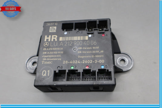 08-18 Mercedes W212 C300 E350 Rear Right Passenger Side Door Control Module Oem