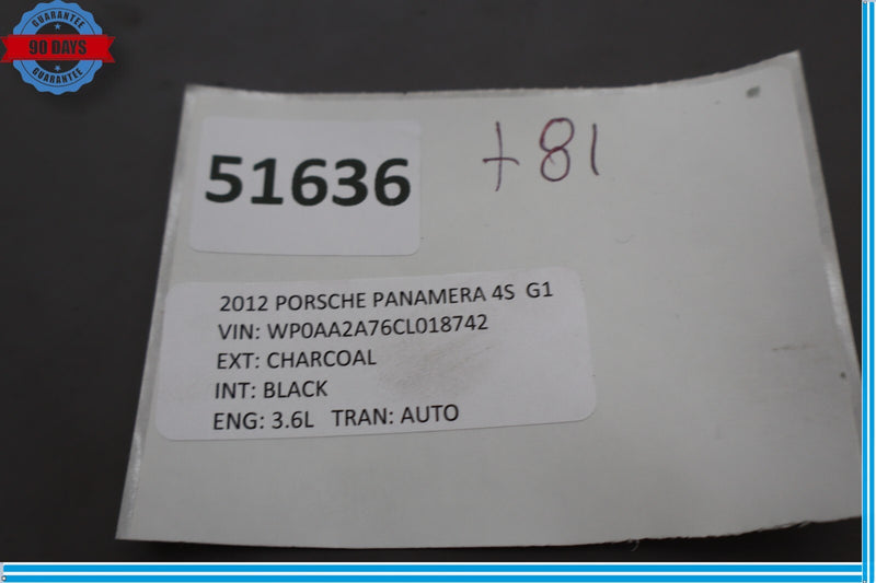 Load image into Gallery viewer, 10-13 Porsche Panamera 970 Rear Tailgate Liftgate Upper Trim Cover Panel Oem
