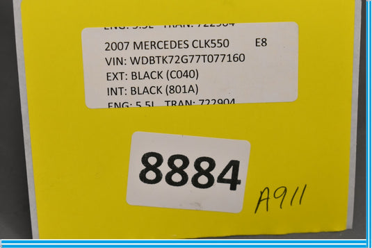 03-09 Mercedes CLK550 W209 Front Bumper Left Upper Support Bracket Oem