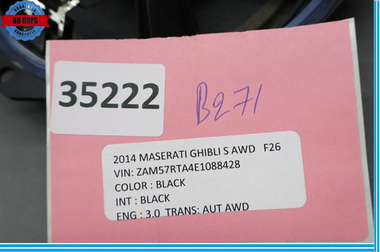 14-17 Maserati Ghibli S Front Right Passenger Side Door Audio Speaker Oem