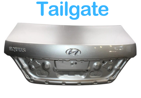 11-16 Hyundai Equus SIG Rear Trunk Lid Tailgate Cover Panel Assembly Silver Oem