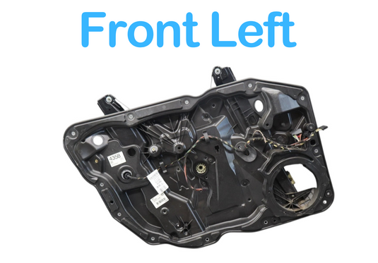11-17 Volkswagen Touareg VW Front Left Side Door Window Regulator & Panel Oem