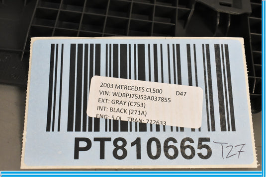 00-06 Mercedes CL500 CL600 W215 Right Seat Cover Trim Panel A2159101618 Oem