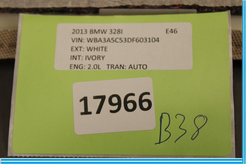 Load image into Gallery viewer, 12-18 BMW 320i 328i F30 Rear Right Passenger Side C Pillar Upper Trim Cover Oem

