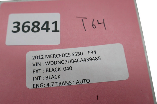 07-13 Mercedes S550 S400 Rear Trunk Lid Lock Latch Trim Cover A2217500693Oem