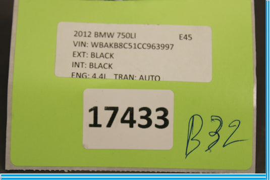 09-15 BMW F01 F02 750i 750Li Front Left Door Audio Radio Mid-Range Speaker Oem