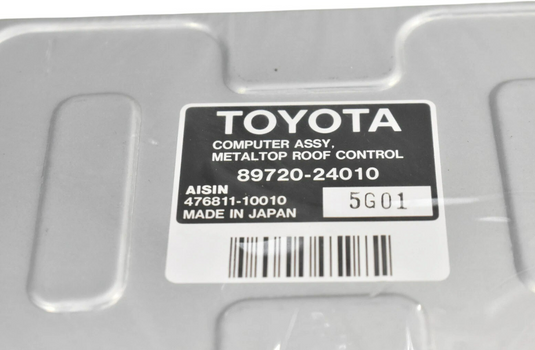 02-08 Lexus SC430 Convertible Sliding Top Roof Control Module Computer Unit Oem