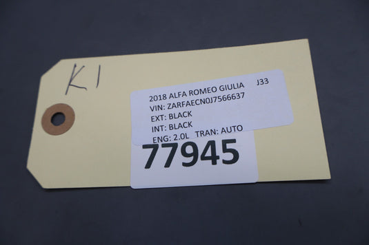 17-22 Alfa Romeo Giulia Front Center Console Arm Rest Bezel Trim Cover Oem