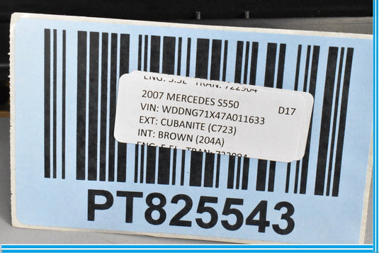 07-09 Mercedes S550 S600 W221 Front Right Lower Storage Box Compartment Oem