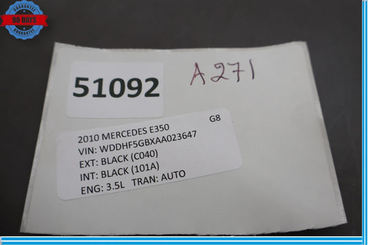 10-16 Mercedes E350 E550 W212 Rear Roof Overhead Dome Light Reading Lamp Oem