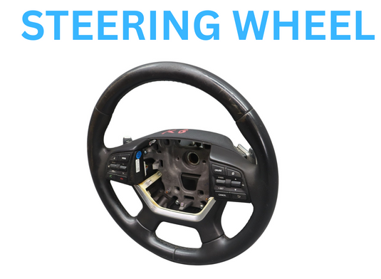 15-20 Hyundai Genesis Front Left Driver Side Steering Wheel Black W/ Paddle Oem