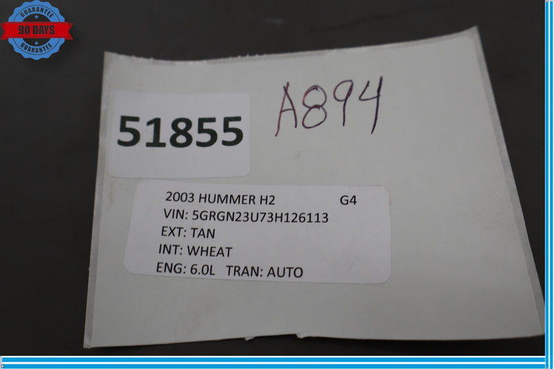 Load image into Gallery viewer, 03-05 HUMMER H2 Rear Left Side Upper Door Window Trim Cover Panel Oem
