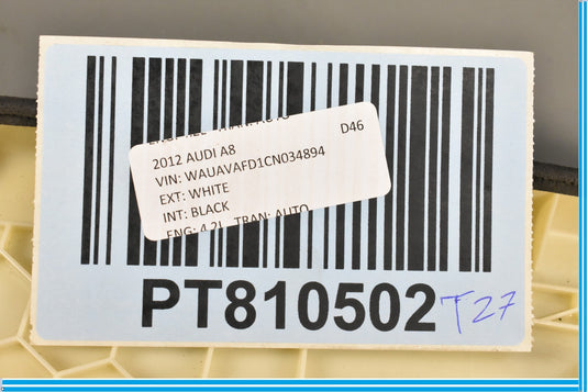 11-18 Audi A8 S8 Quattro  Roof Headliner Rear Header Trim Cover Oem