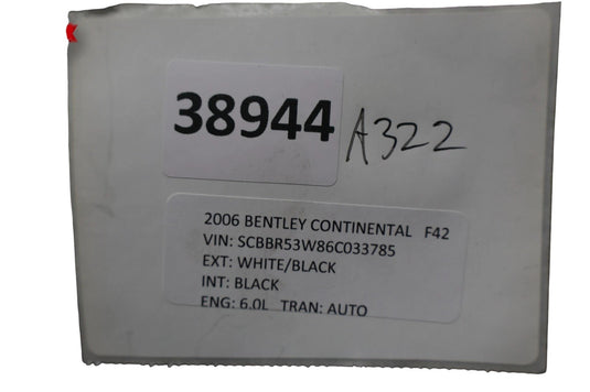 06-12 Bentley Continental Flying Spur Front Right Seat Adjust Control Motor Oem