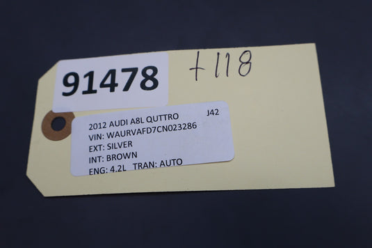 11-17 Audi A8 A8 Quattro Front Left Driver Side Seat Switch Trim Cover Oem