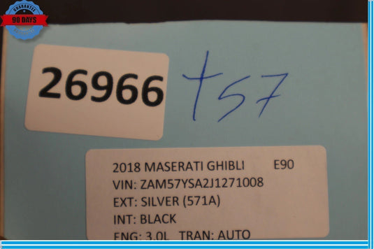 14-22 Maserati Ghibli S Dashboard Lower Driver Side Knee Cover Panel Black OEM