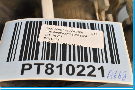 97-04 Porsche Boxster Rear Right Passenger Bumper Guard 98650542600 Oem