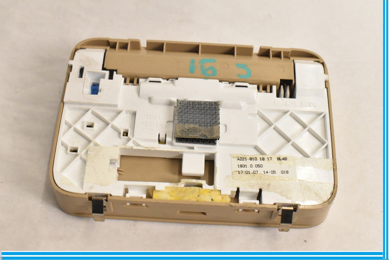 Load image into Gallery viewer, 10-13 Mercedes W221 S450 S550 Rear Overhead Vanity Mirror Brown 2218101817 OEM
