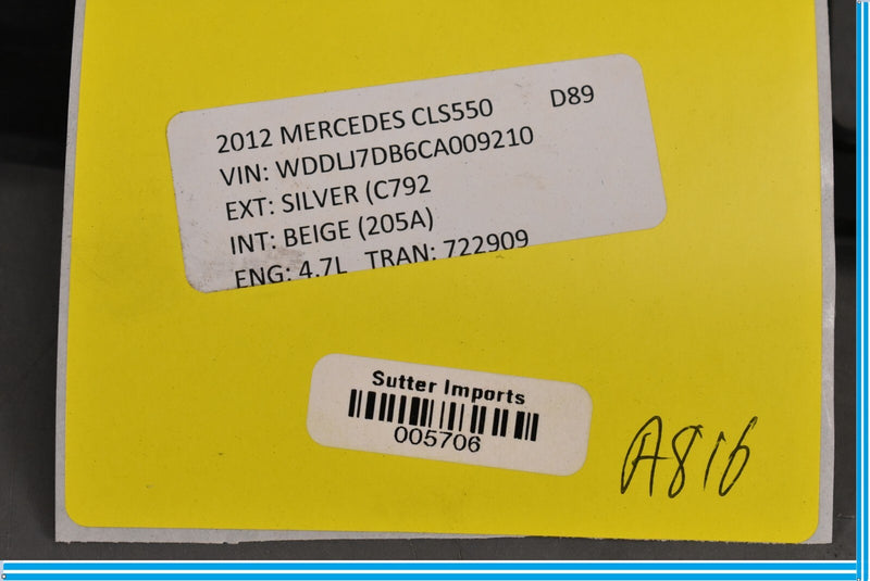 Load image into Gallery viewer, 12-18 Mercedes CLS550 CLS400 W218 Trunk Lid Trim Panel Cover Molding Oem
