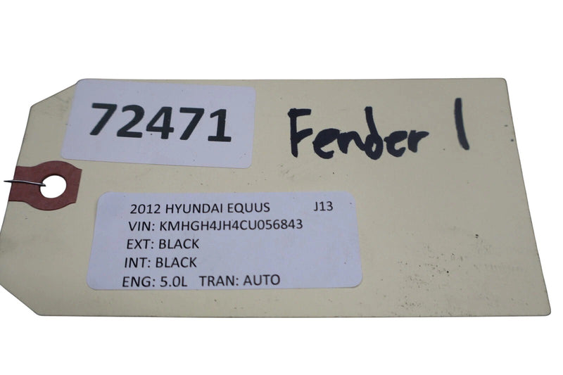 Load image into Gallery viewer, 11-16 Hyundai Equus SIG Front Right Passenger Side Fender Panel Cover Black Oem
