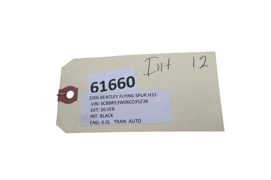 03-13 Bentley Continental GT GTC W12 Right Side Air Intake Cleaner Box 6.0L OEM