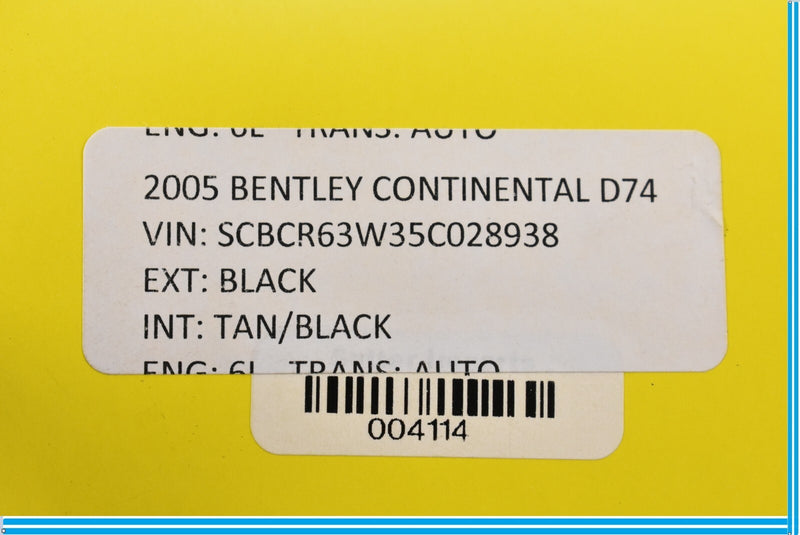 Load image into Gallery viewer, 03-10 Bentley Continental Rear Left Upper Seat Cushion Back Oem
