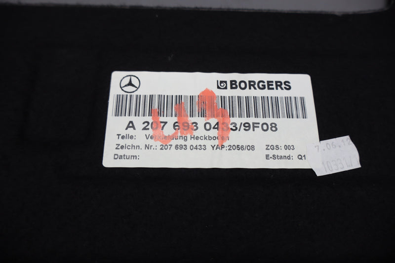 Load image into Gallery viewer, 11-17 Mercedes W207 E550 E350 Rear Trunk Floor Carpet Cover Panel Black Oem
