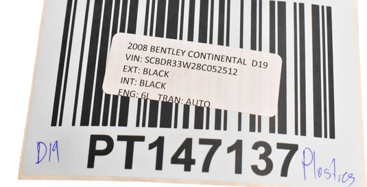 03-11 Bentley Continental Front Right Passenger Side Seat Switch Cover Trim Oem