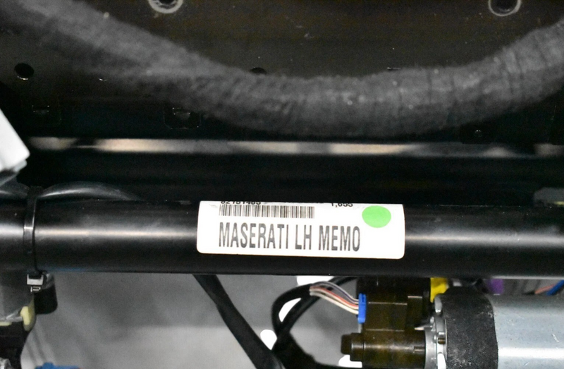 Load image into Gallery viewer, 09-13 Maserati Quattroporte Front Left Lower Bottom Seat Rail Frame Black Oem
