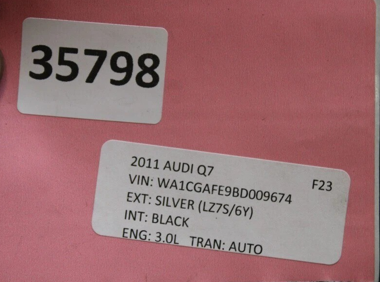 Load image into Gallery viewer, 07-15 Audi Q7 4L Front Left Driver Side Fender Shell Cover Assembly Silver Oem
